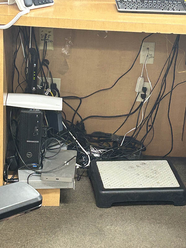 Cable Management Before